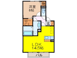 フルールドロップの物件間取画像